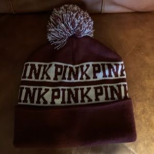 Victoria secrets pink beanie